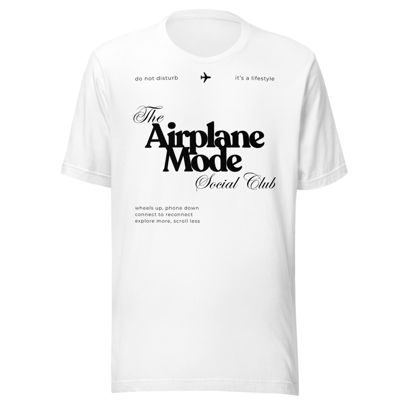 Airplane Mode Tee – 3XL, White