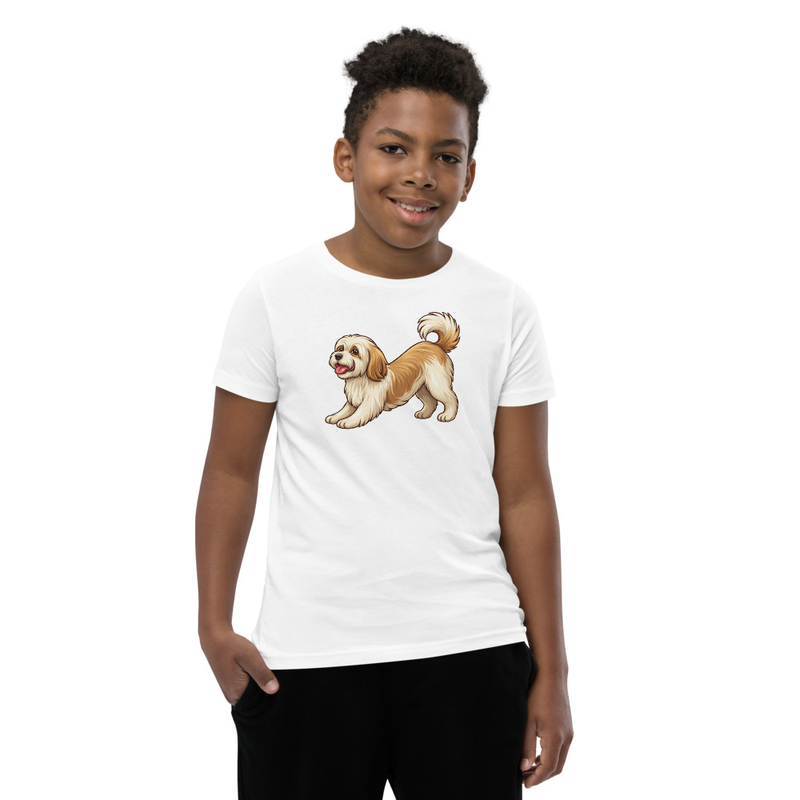 Havanese Downward Dog Yoga Youth T-Shirt