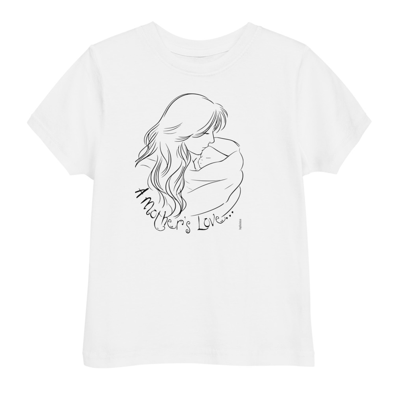 A Mother's Love (Black Writing) Toddler t-shirt