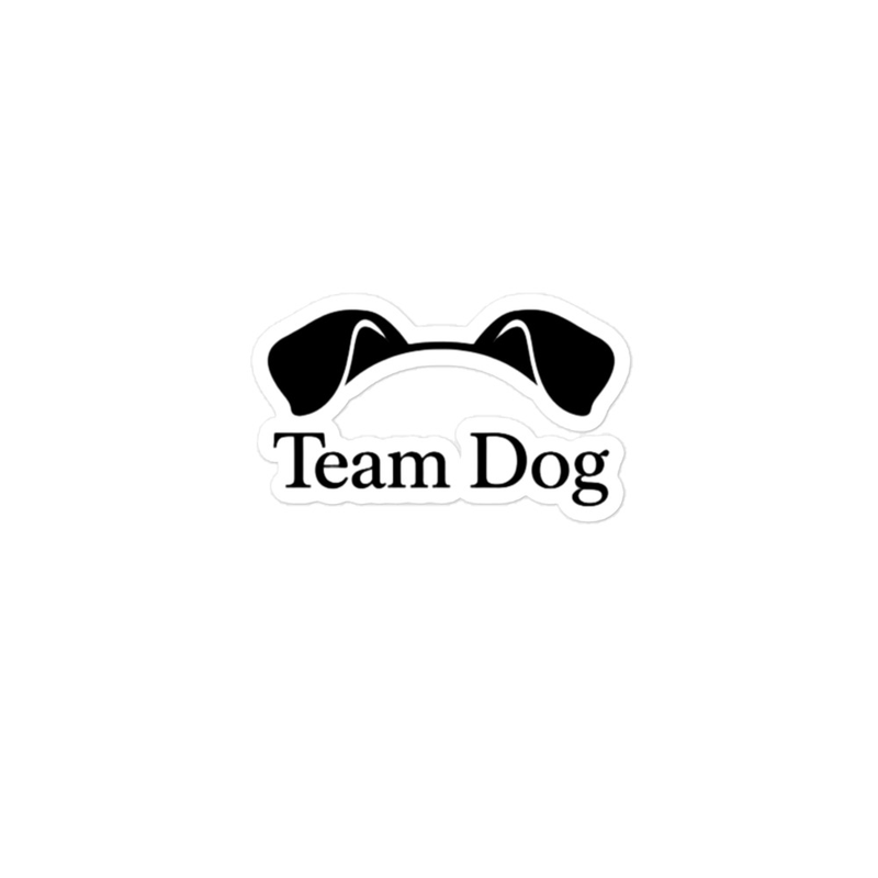 Bubble-free stickers Team Dog
