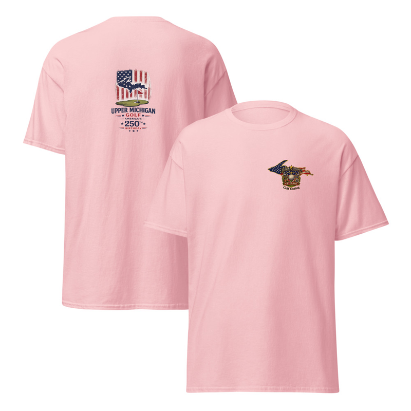Alger County Veteran's Golf Outing Logo #4 Unisex classic tee – S, Light Pink