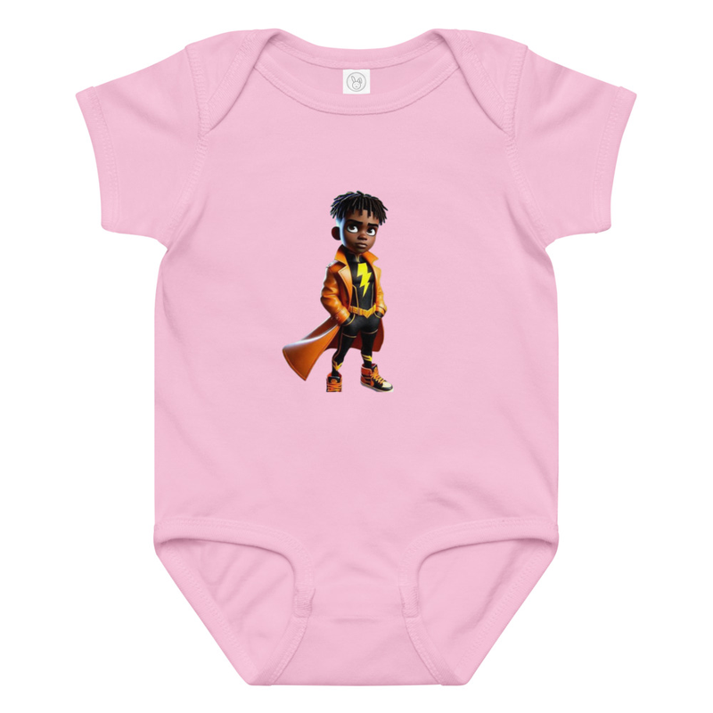 ADHD baby jersey bodysuit – 24M, Pink