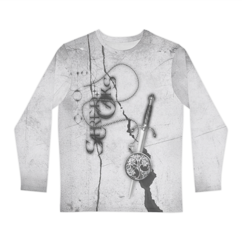 Silver Medallion  Long Sleeve Shirt White