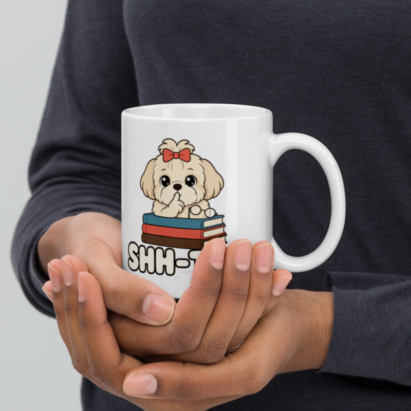 Shh-Tzu Librarian Mug — Floof