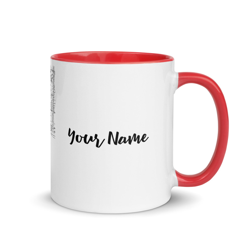 Personalized Motorcycle Mug From Your Photo – 11 oz, Red