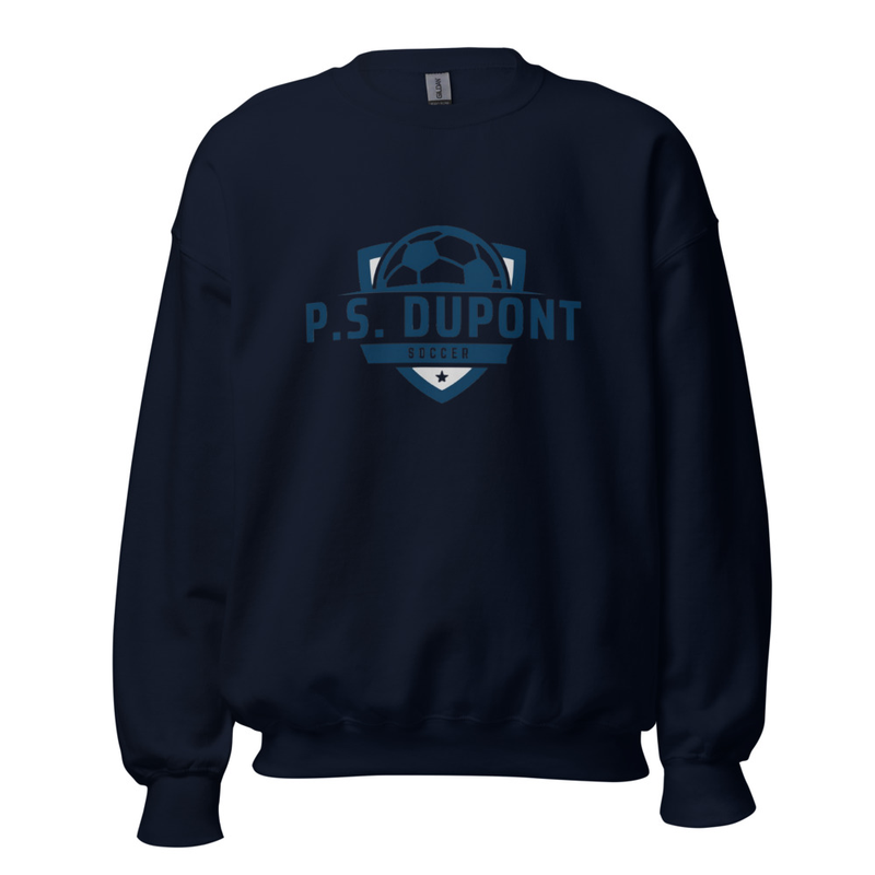 P.S. duPont Soccer Unisex Sweatshirt – S, Navy