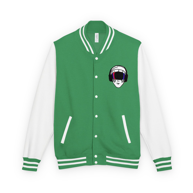 Heavyweight letterman jacket