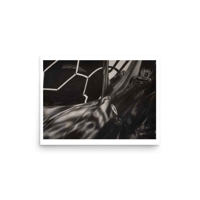 Ferrari 488 Drawing Print
