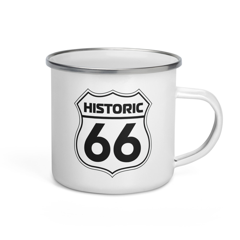 Historic66 - Enamel Mug - White