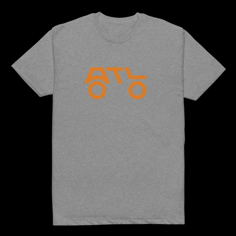 ATL Orange (Front Only) – XL, Dark Heather Gray