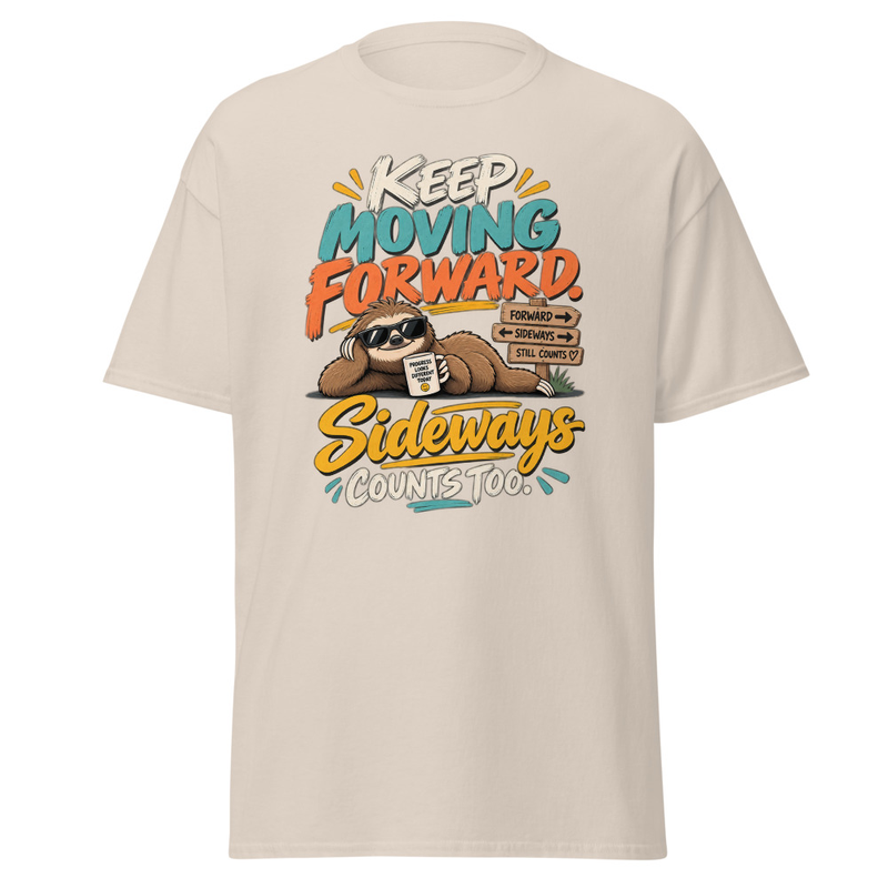 Keep Moving - Unisex classic tee – 2XL, Natural