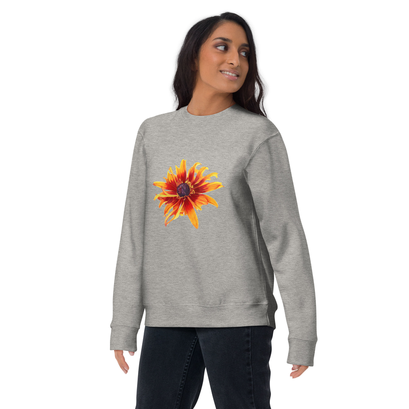 Flaming Flowers - Unisex Premium Sweatshirt