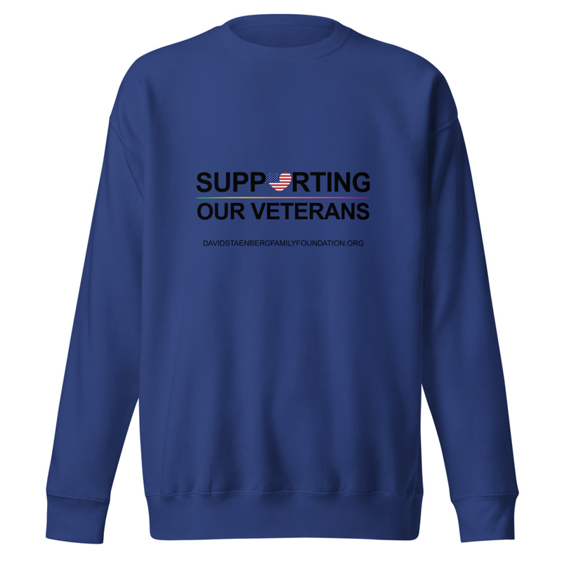 Unisex Premium Sweatshirt | Veteran's Day v1 – M, Team Royal