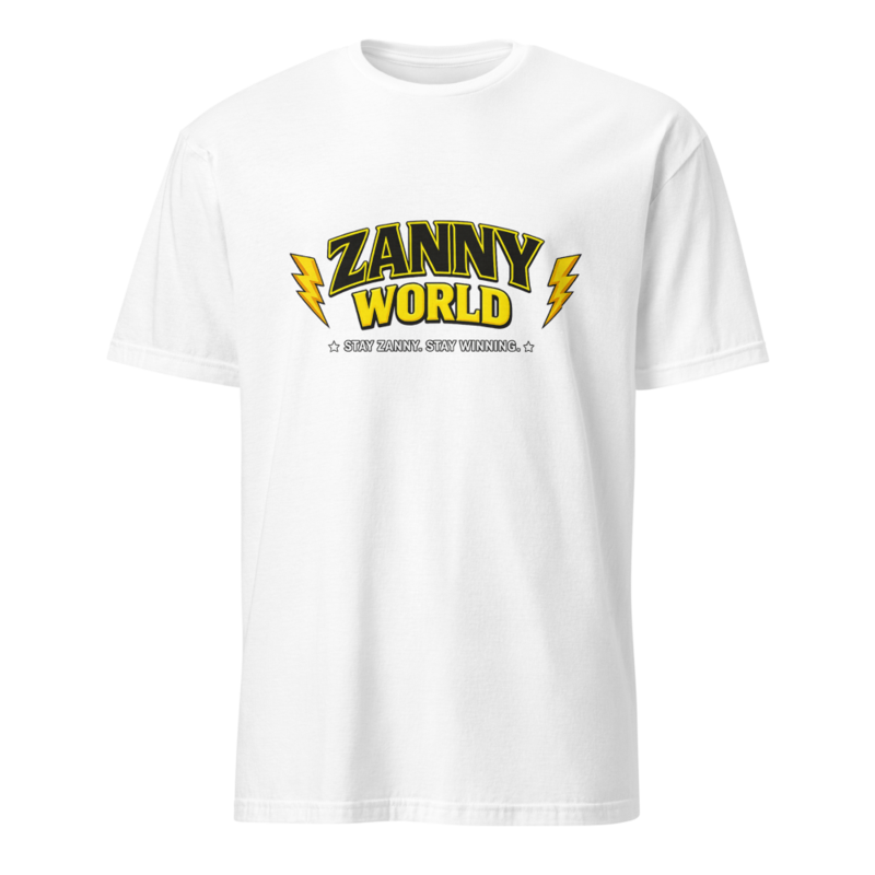 ZannyWorld Unisex T-Shirt – S, White