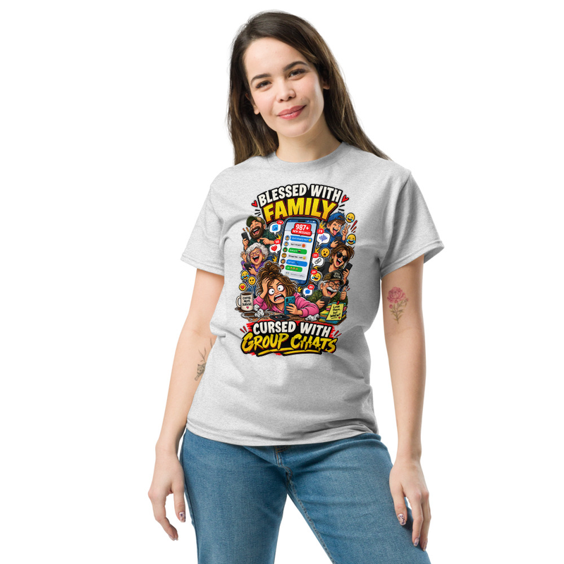 Group Chat - Unisex classic tee – 2XL, Ash