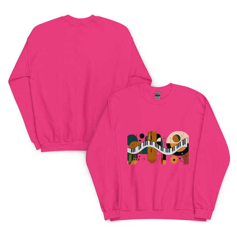Abstract Piano Unisex Sweatshirt