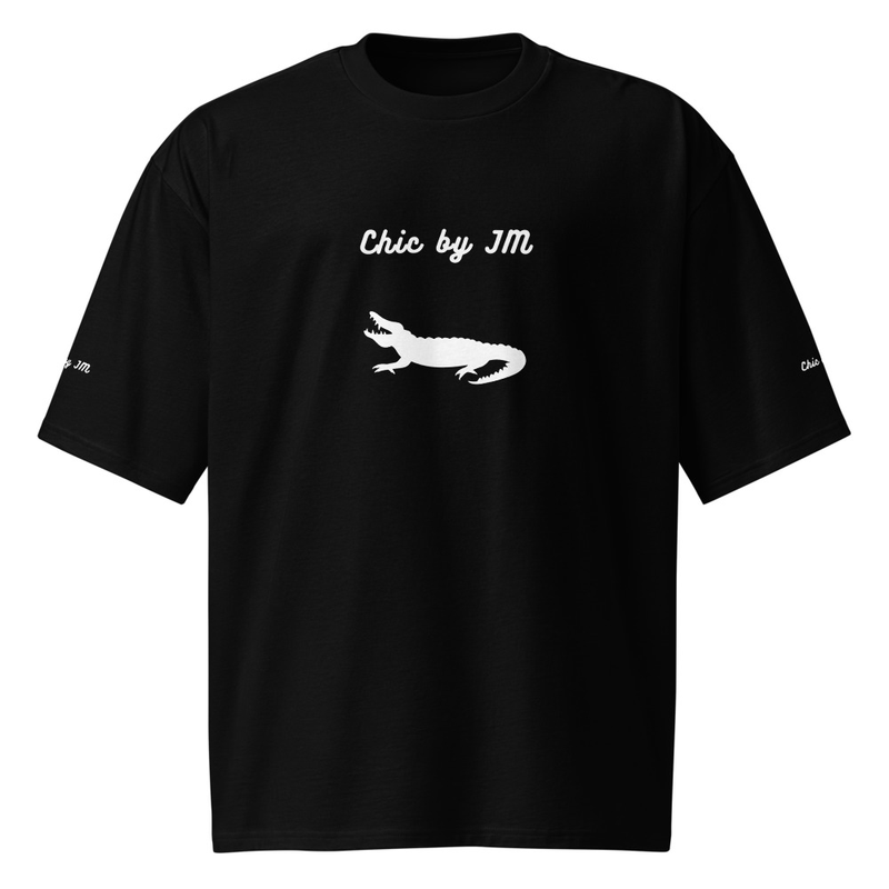 T-shirt Oversized Unisexe – Croco Flow (JM Signature)