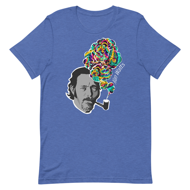Alan Watts - Colorful Smoke - Zen Buddhism Unisex t-shirt