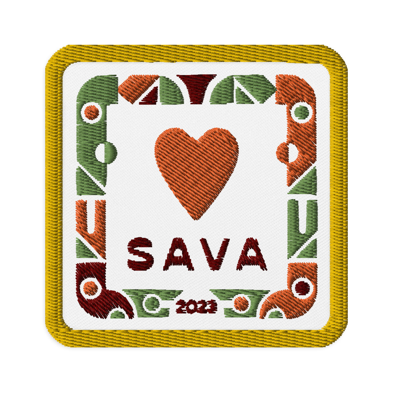 SAVA1 SQUARE - Embroidered patches
