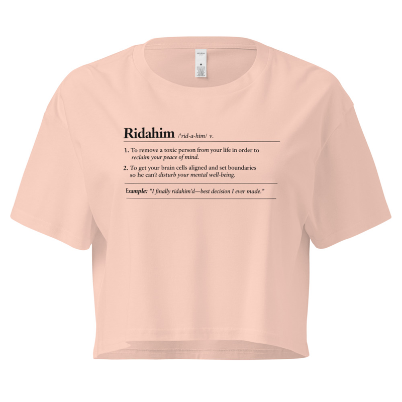 "Ridahim" - Women’s crop top – XS, Pale Pink