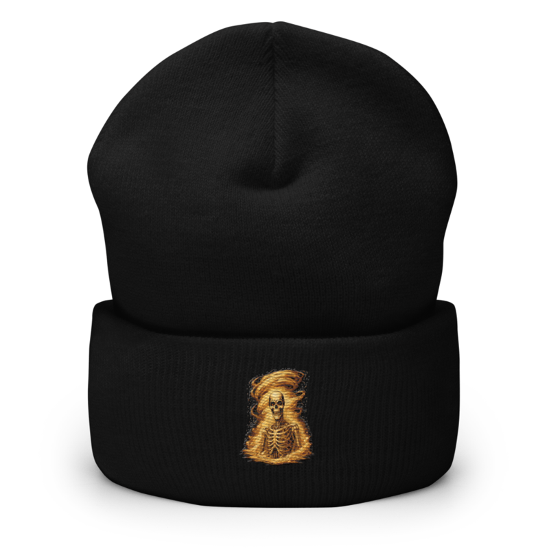 Sandstorm of Doom Black Unisex Cuffed Beanie