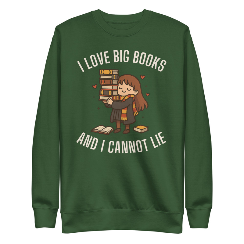 I Love Big Books & I Cannot Lie Unisex Premium Sweatshirt