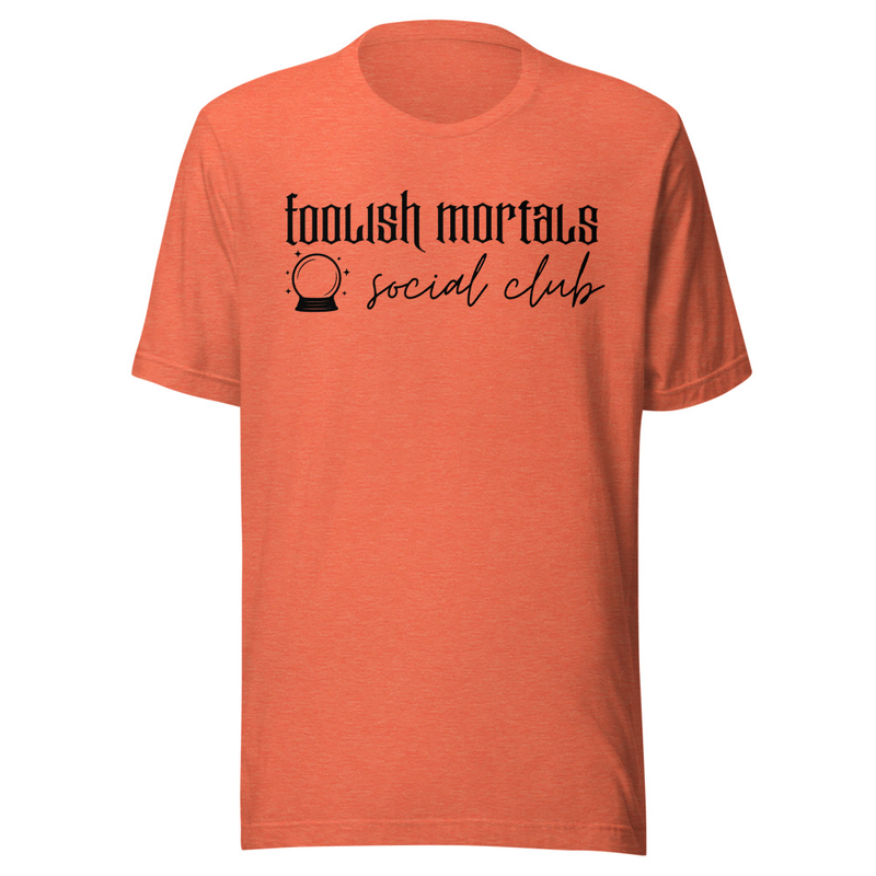 Haunted Social Club Tee – 3XL, Heather Orange