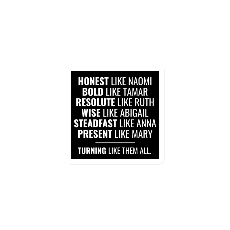 Honest like Naomi MAGNET - Black background