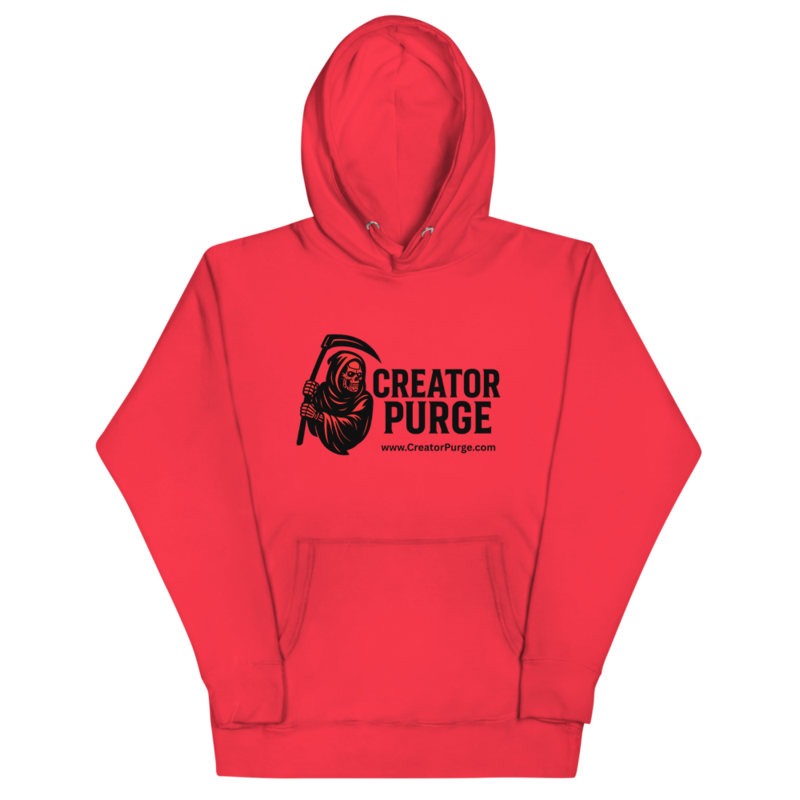 Creator Purge Logo Unisex Hoodie in Team Red