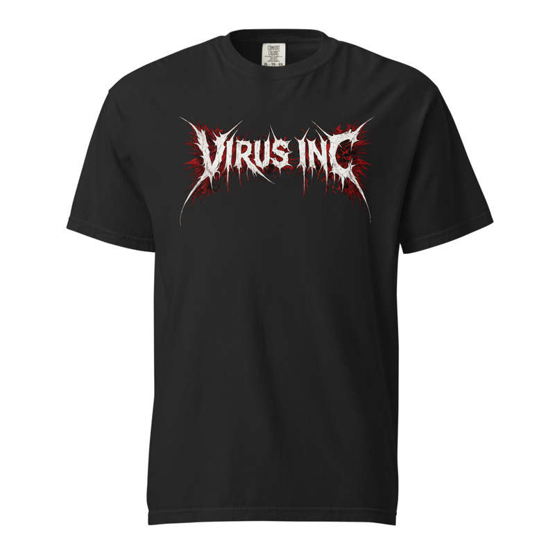 Virus Inc Font 1 Unisex garment-dyed heavyweight t-shirt