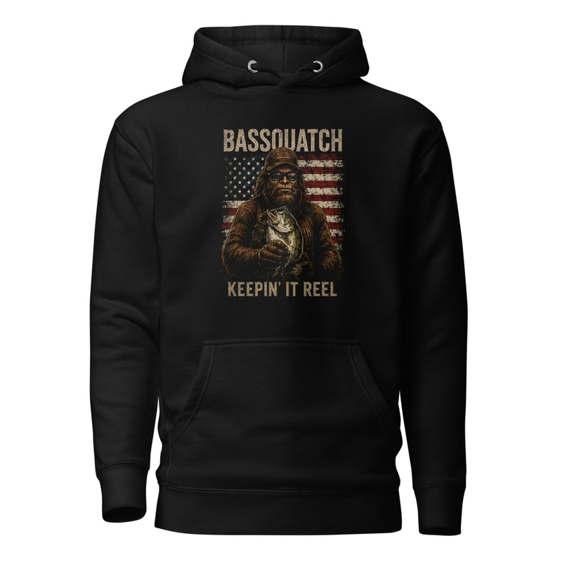 Keepin' It Reel Unisex Hoodie — Black