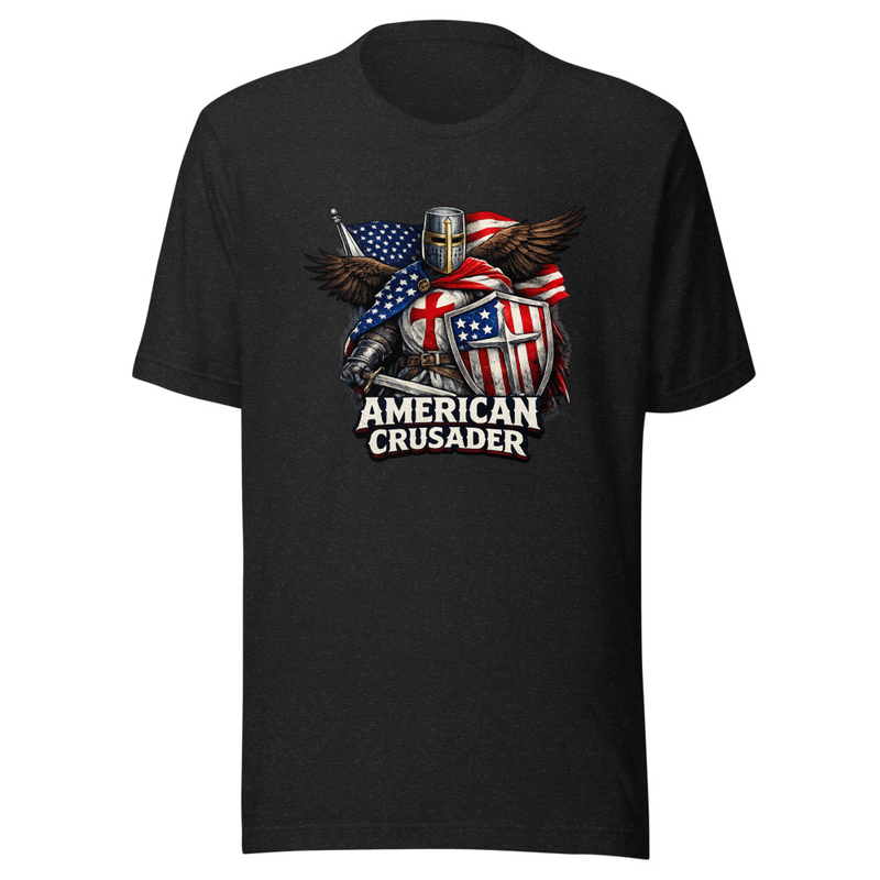 American Crusader 2 Unisex T-Shirt — Black Heather