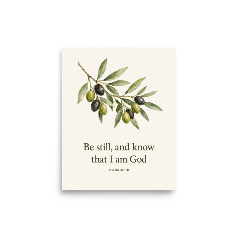 Scripture Print - Psalm 46:10 – 8″×10″