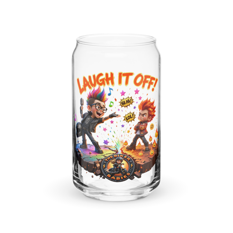 Laugh It Off 16oz Can Glass