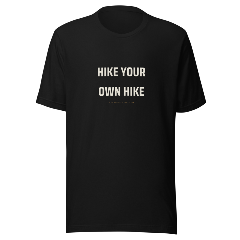 HIKE YOUR OWN HIKE Tee mockup