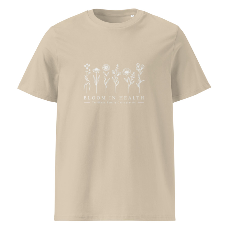 Bloom in Health 2.0 Organic T-shirt – S, Desert Dust