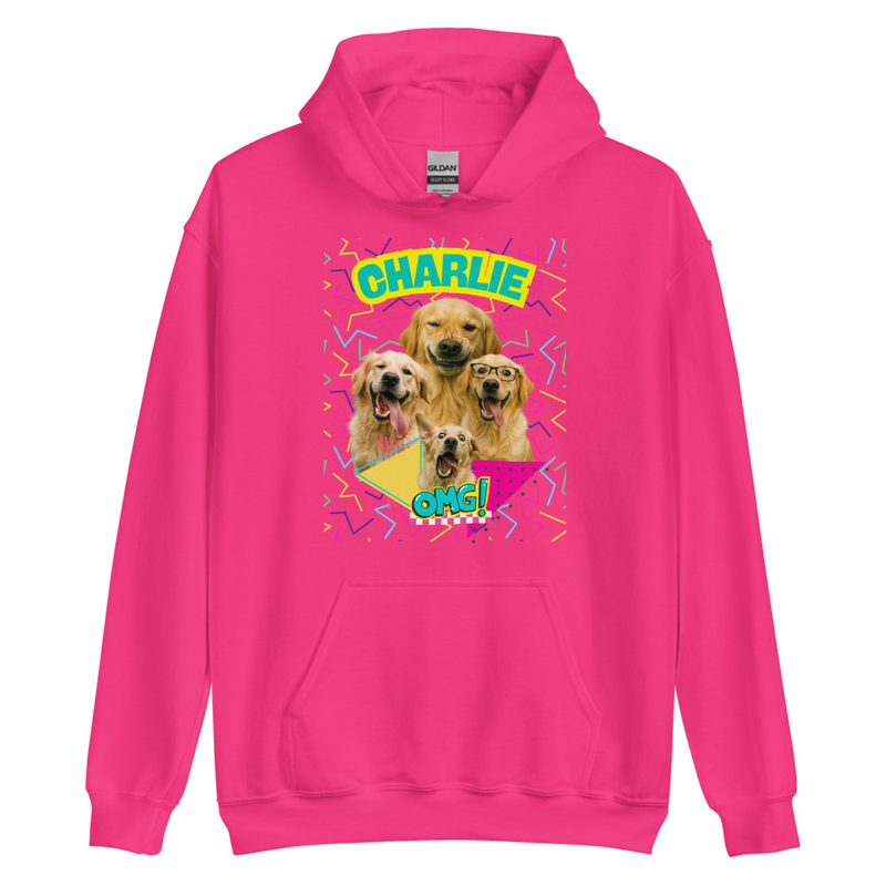Retro Personalized Pet Party - Unisex Hoodie
