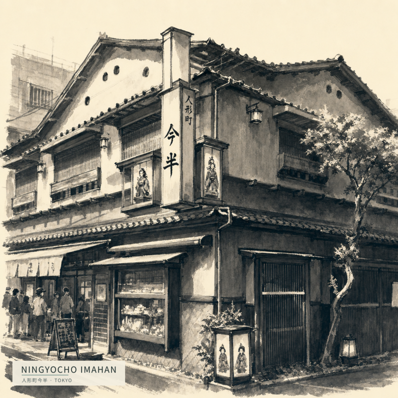 Ningyocho Imahan(人形町今半)のアートワーク