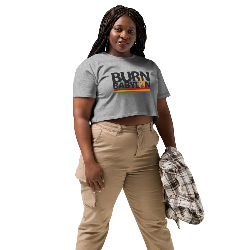 Burn Babylon Women’s crop top – Image 4