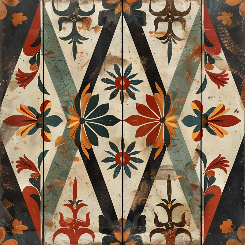 Backgammon Florals Women’s high top canvas shoes