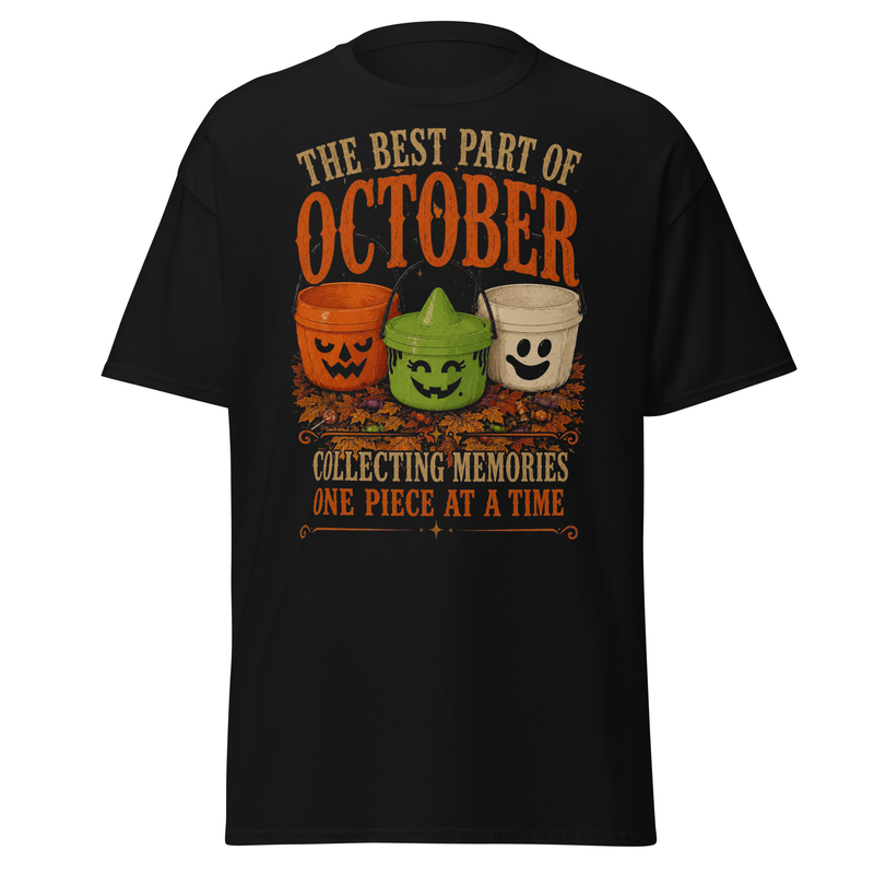 Halloween Shirt | Retro October Candy Bucket Tee for Spooky Season