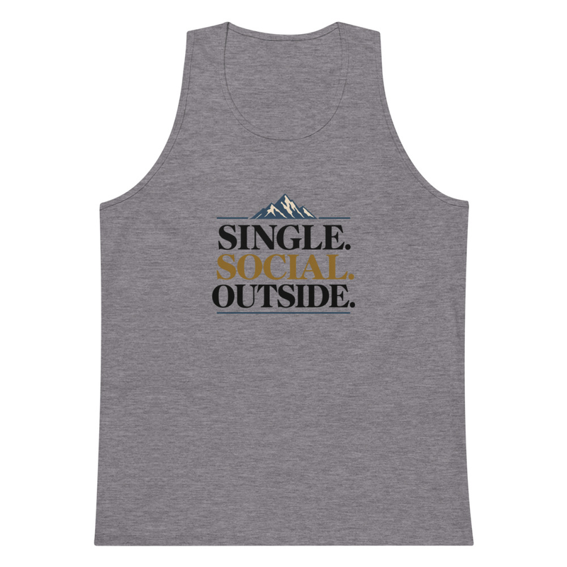 Premium tank top - Single social Outside - all 