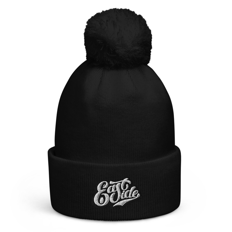 Pom pom beanie – One size, Black