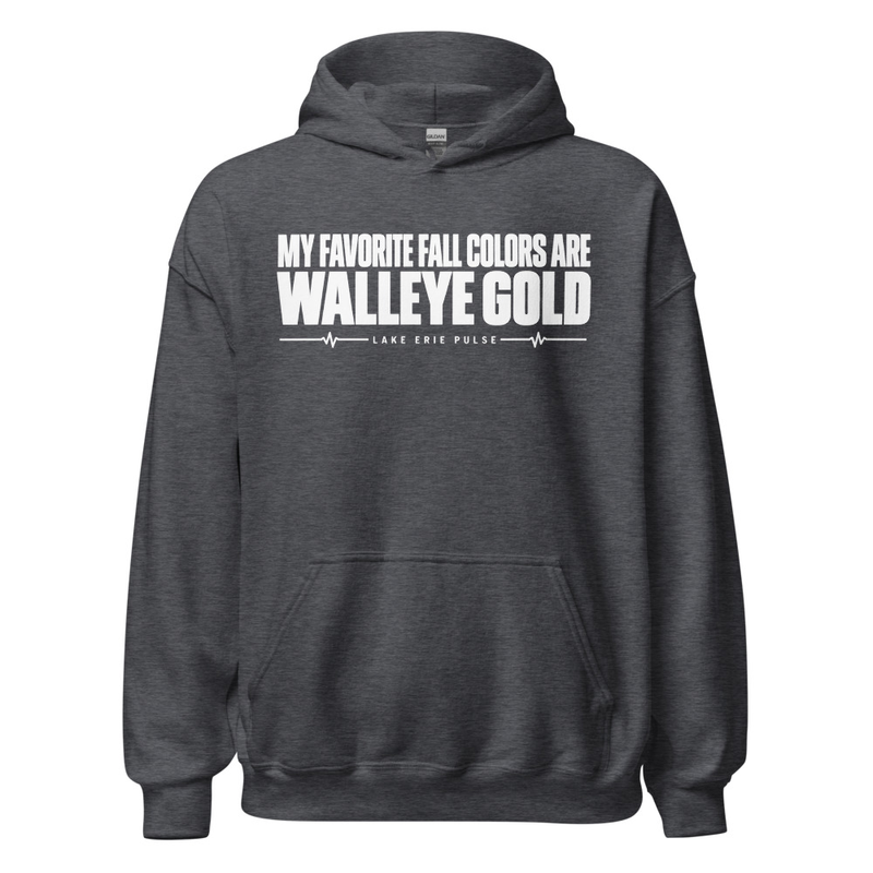 Unisex Hoodie Walleye Gold Fall Colors
