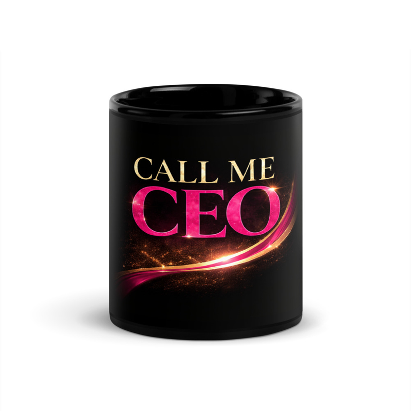 Black Call Me CEO Mug