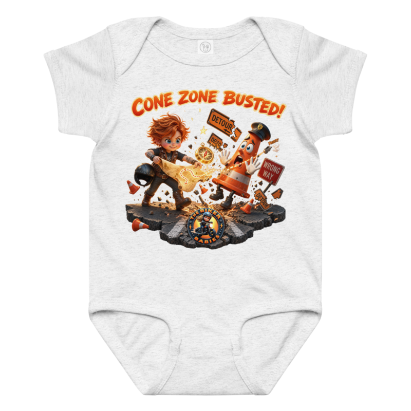 Cone Zone Busted Baby Grow
