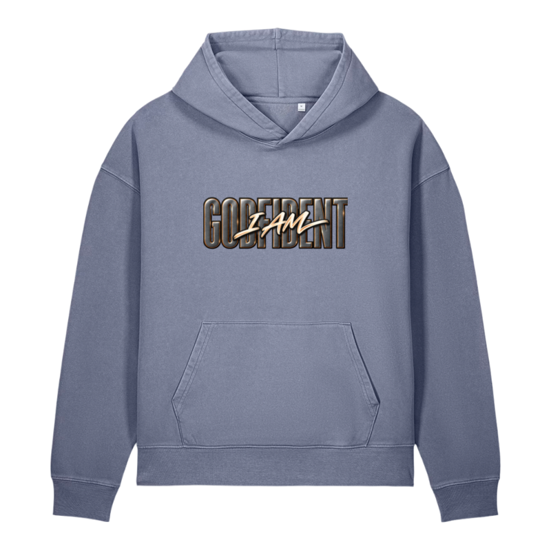 "I am Godfident" Unisex Garment-Dyed Vintage Hoodie