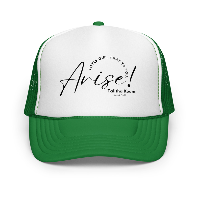 Arise! Trucker Hat – One size, Kelly/ White/ Kelly