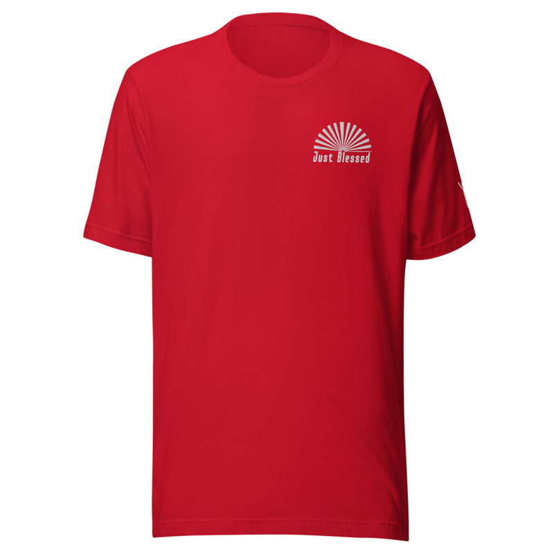 Just Blessed T-shirt – S, Red