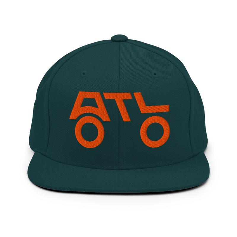 Snapback Hat - ORANGE LOGO – Image 3